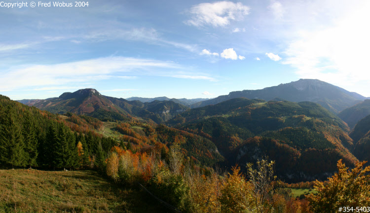 View towards the tscher mountain