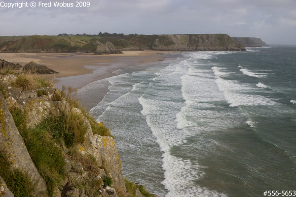 View to Three Cliffs Bay