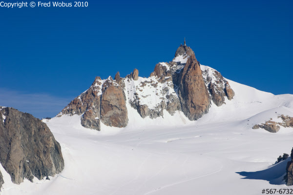 View of Auiguille du Midi