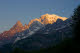 Morning light on mountains